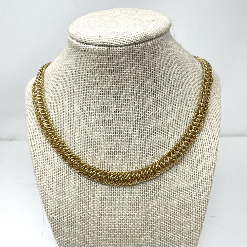 Solid 14k Solid Gold Necklace, 13.4g - image 7
